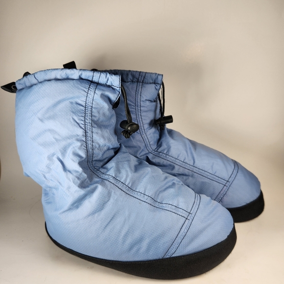 SIERRA DESIGNS Down Bootie Women's Medium Blue Slipper Comfort Shoe - Picture 5 of 10